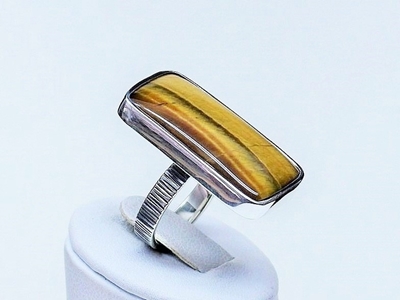 Zdjęcie Tygrysek - stylowy pierścionek z pięknym kwarcem
