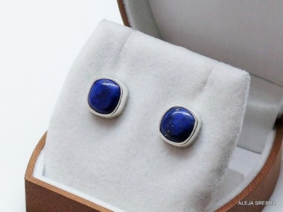Zdjęcie Kostki-Kolczyki z lapis lazuli