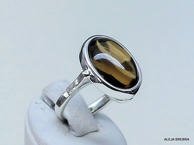 Zdjęcie Kryształowy cytryn - pierścionek z cytrynem