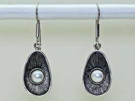 Kolczyki srebrne z perłami naturalnymi