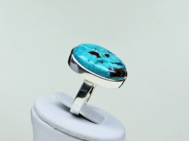 Bryza - pierścionek z pięknym azurytem